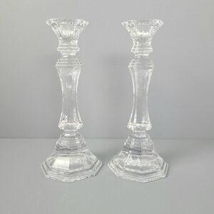 Wedgwood Vintage Crystal Candlestick Holders- Set of Two